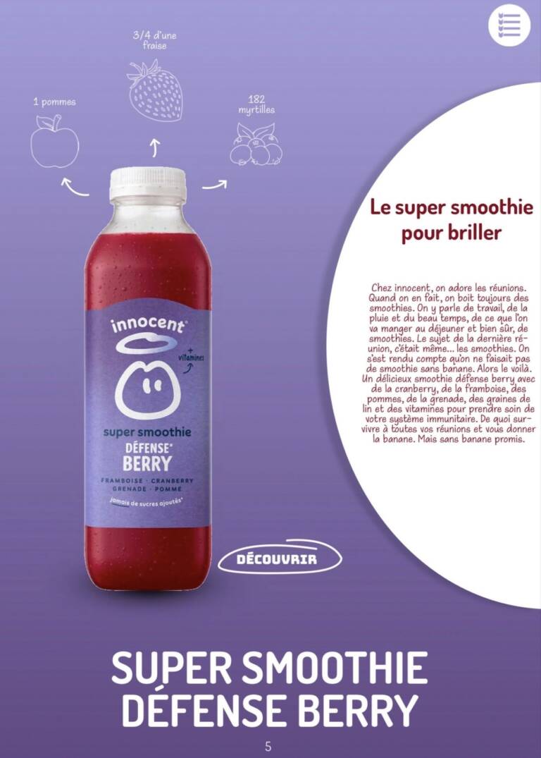 Stella Belgarbi - Portfolio - Innocent - NOS SUPER SMOOTHIES