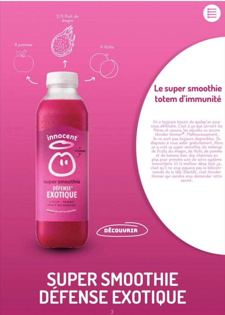 Stella Belgarbi - Portfolio - Innocent - NOS SUPER SMOOTHIES